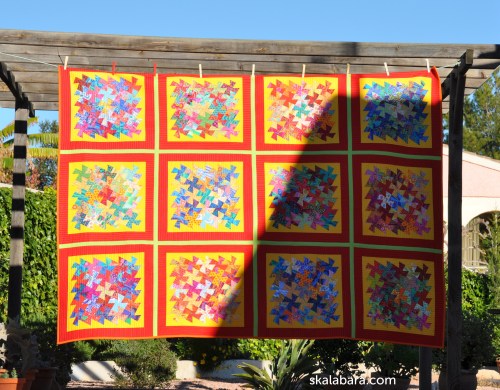 indian summer twister quilt front- skalabara.ocm