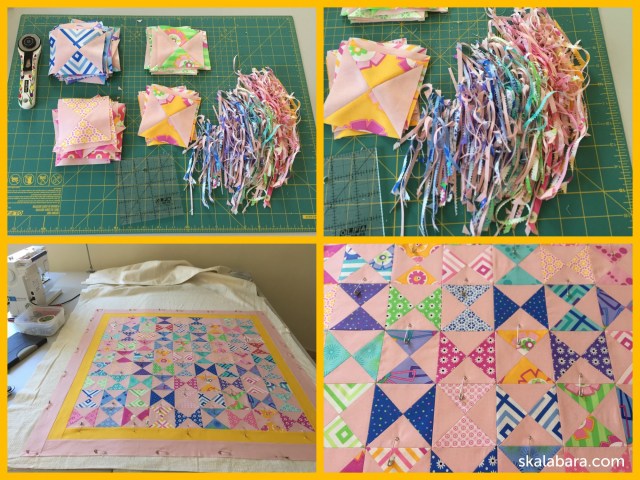 baby quilt progress - skalabara.com