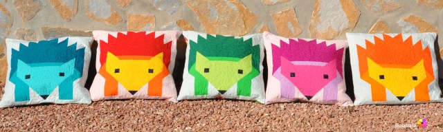 hedgehog parade pillow covers - skalabara