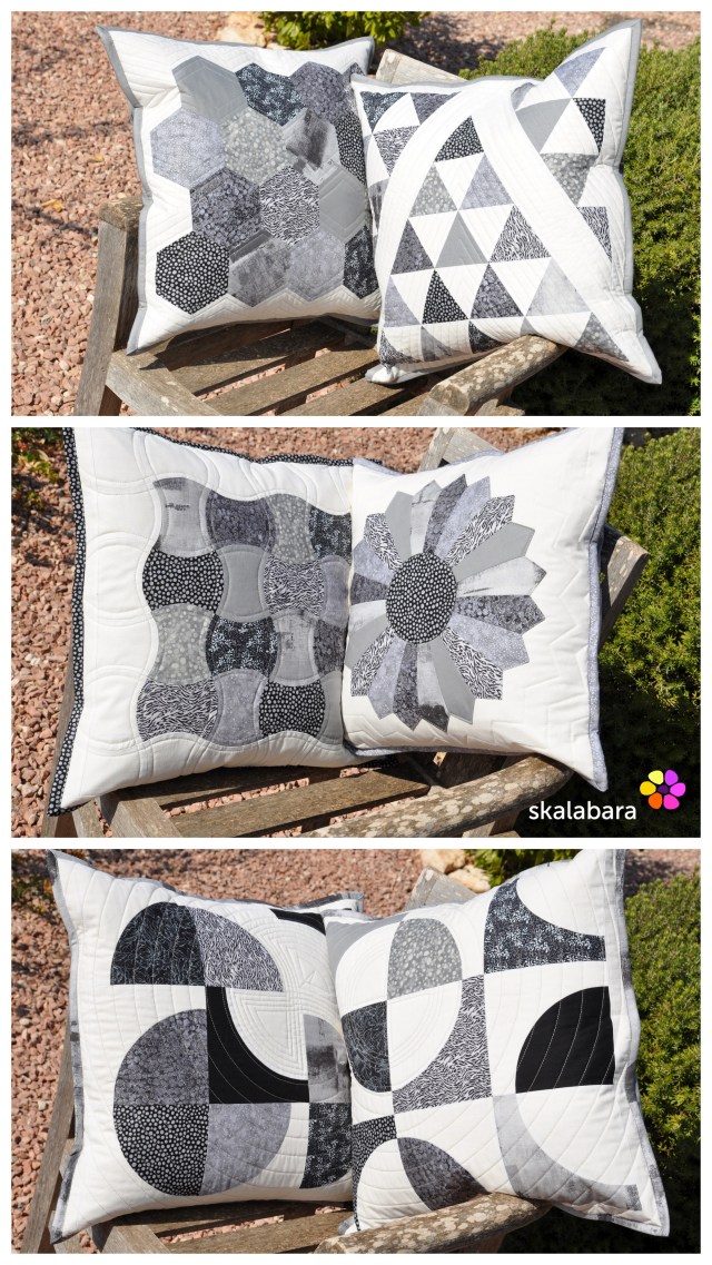 2015 quilts and pillows - black and white by skalabara