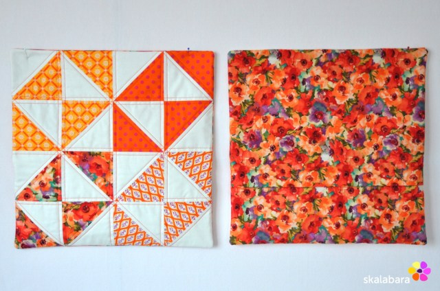 cushion covers in orange 2 - skalabara