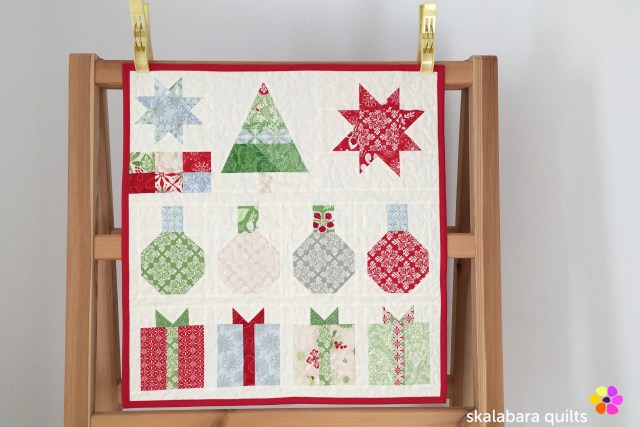 christmas wallhanging - skalabara quilts