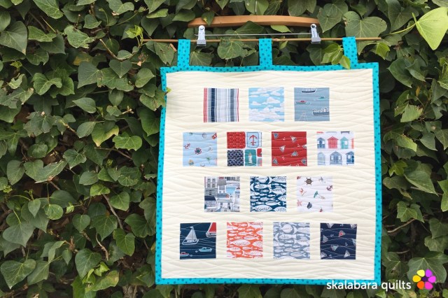 marina sample mini quilt - skalabara quilts