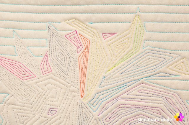 rainbow unicorn back detail 1 - skalabara quilts