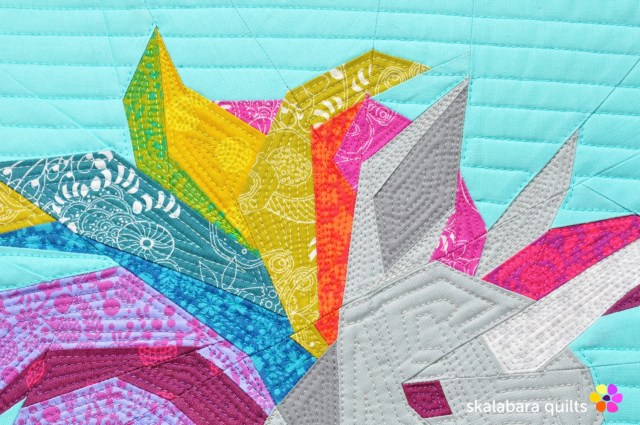 rainbow unicorn detail 1 - skalabara quilts