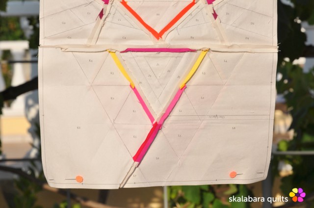 tri bull paper piecing block back 2 - skalabara quilts