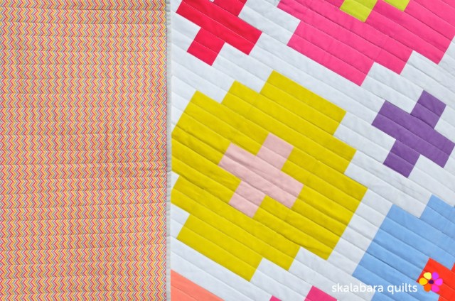 cross tile quilt backing 1 - skalabara quilts