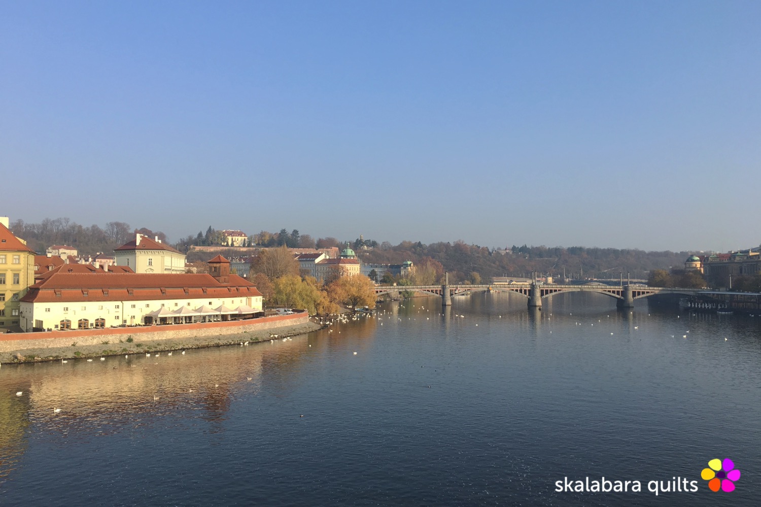 river vltava from charles bridge - skalabara quilts