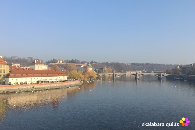 river vltava from charles bridge - skalabara quilts