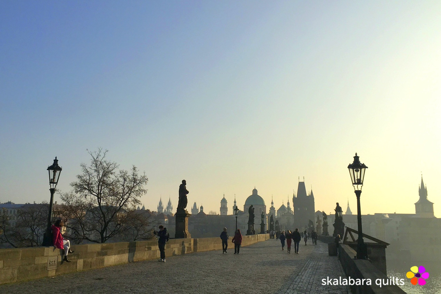 charles bridge by sunrise - skalabara quilts