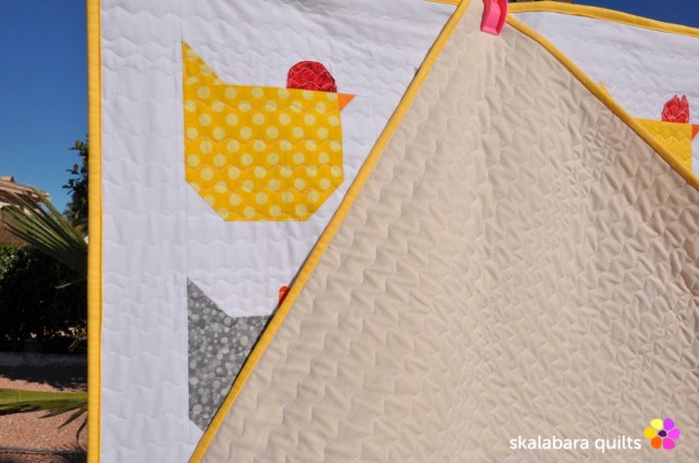 chicken quilt back 2 - skalabara quilts