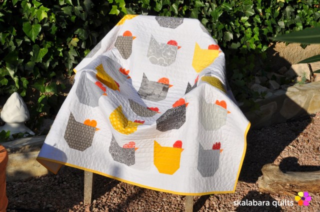 chicken quilt chair - skalabara quilts