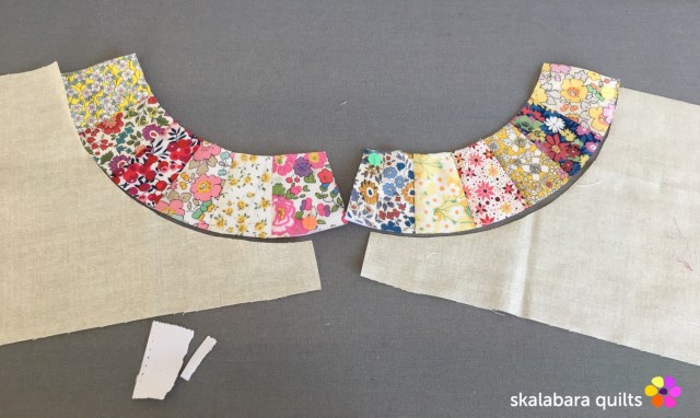 liberty wheel placemats left right - skalabara quilts