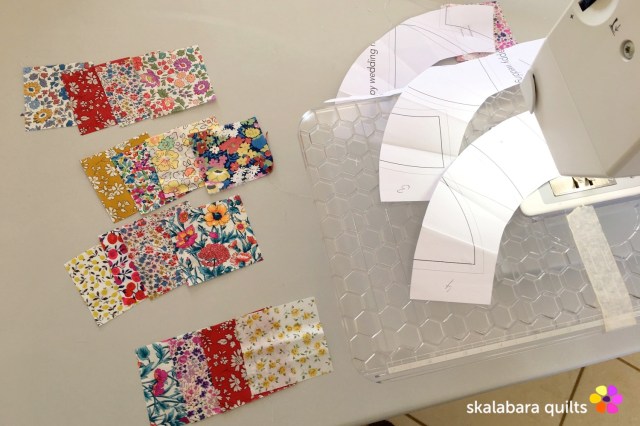 liberty wheel placemats piecing 1 - skalabara quilts