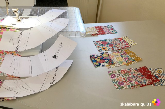 liberty wheel placemats piecing 2 - skalabara quilts