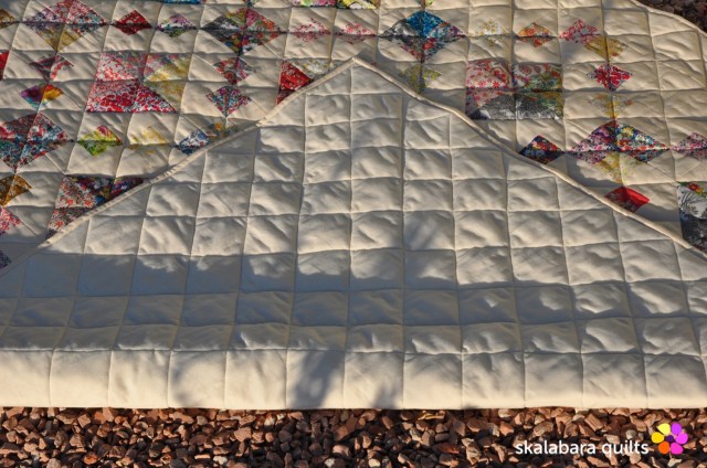 levitating liberty jewel box eggshell quilt 10 - skalabara quilts