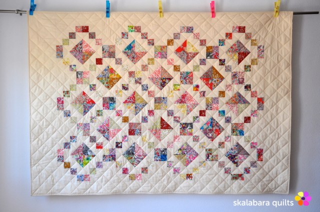 levitating liberty jewel box eggshell quilt 12 - skalabara quilts