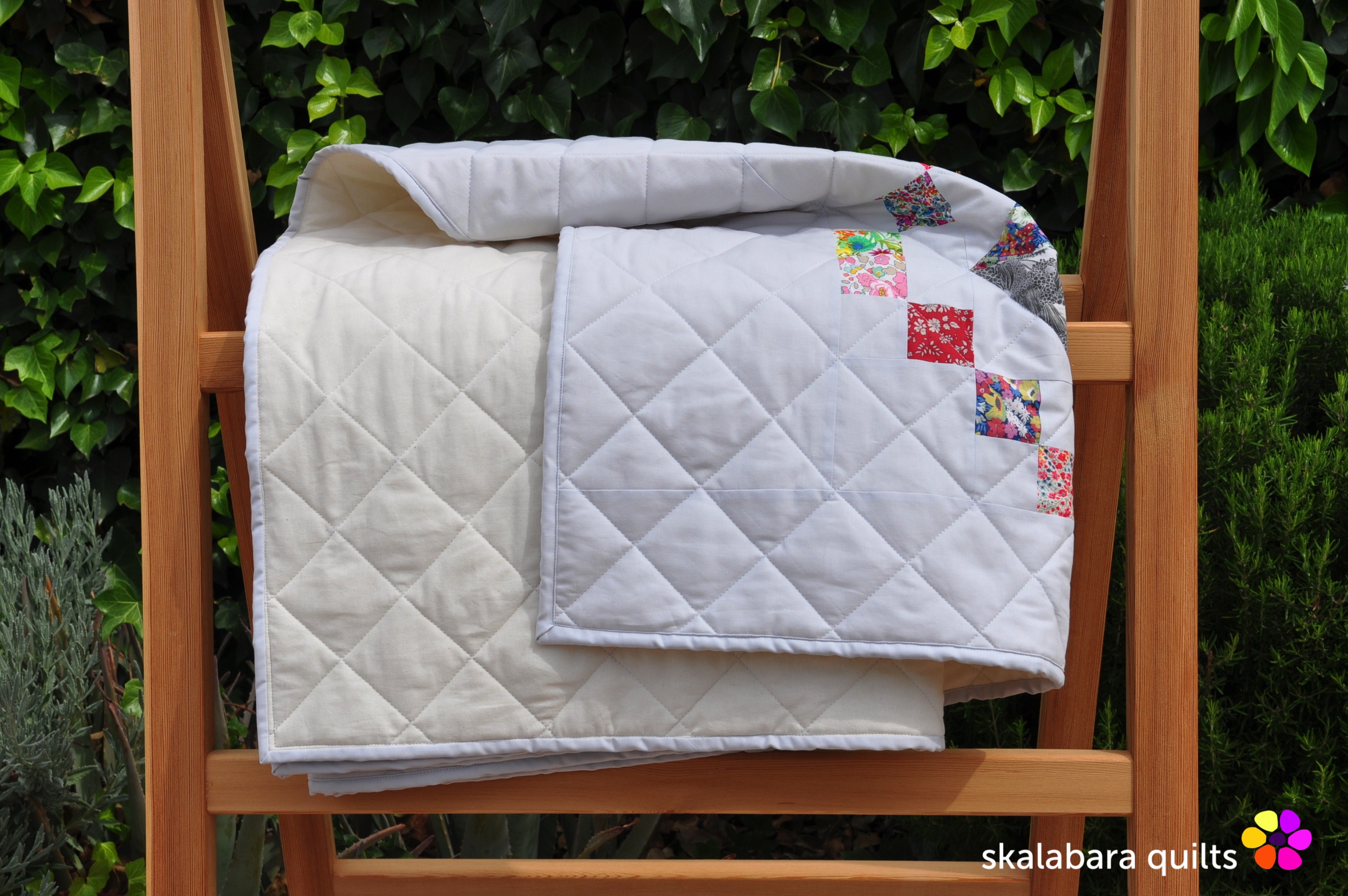 levitating liberty jewel box silver quilt backing 14 - skalabara quilts