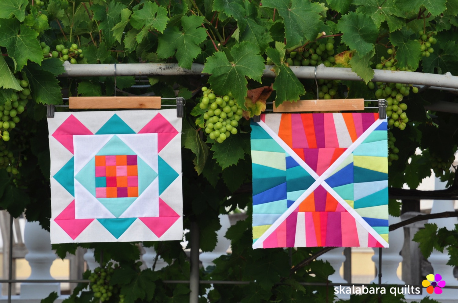 summer sampler 2019 block 1 + 3 - skalabara quilts