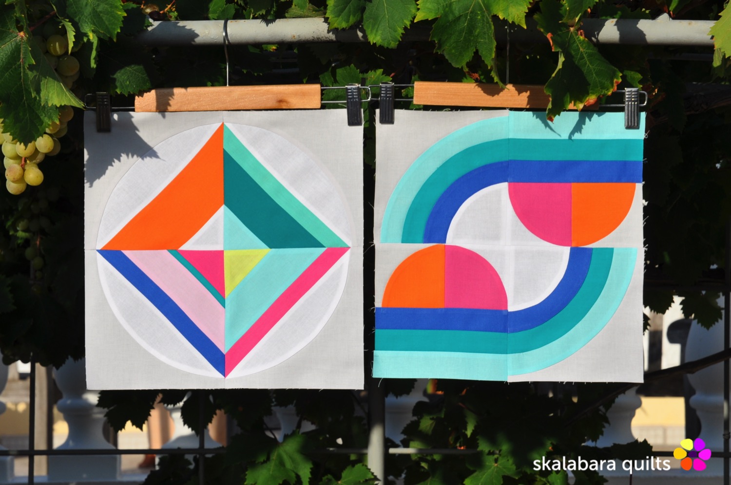 summer sampler 2019 block 11 + 6 - skalabara quilts