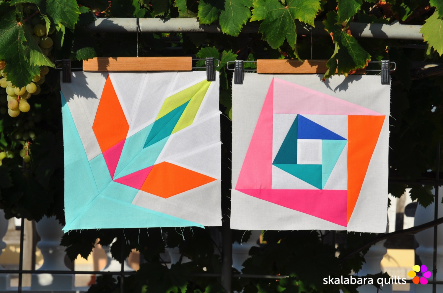 summer sampler 2019 block 7 + 10 - skalabara quilts