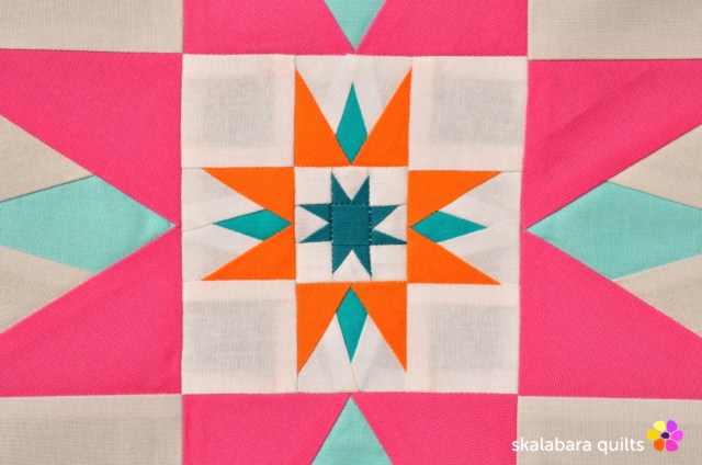 summer sampler 2019 block 8 detail - skalabara quilts