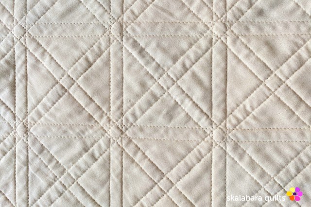 cushion cover red quilting detail - skalabara quilts