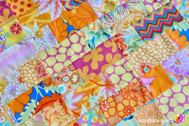 cushion cover yellow detail - skalabara quilts