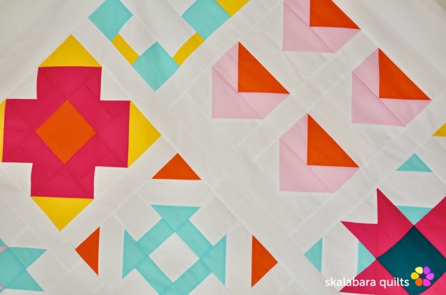 modern sampler detail 2 - skalabara quilts