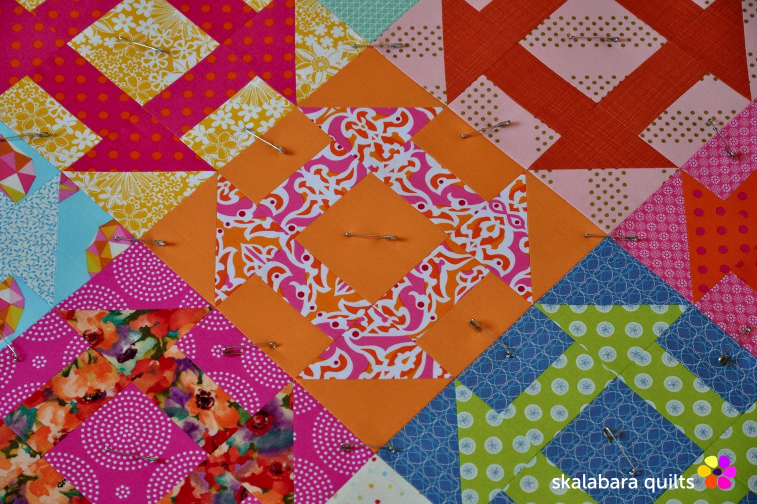 churn dash quilt sandwich 4 - skalabara quilts