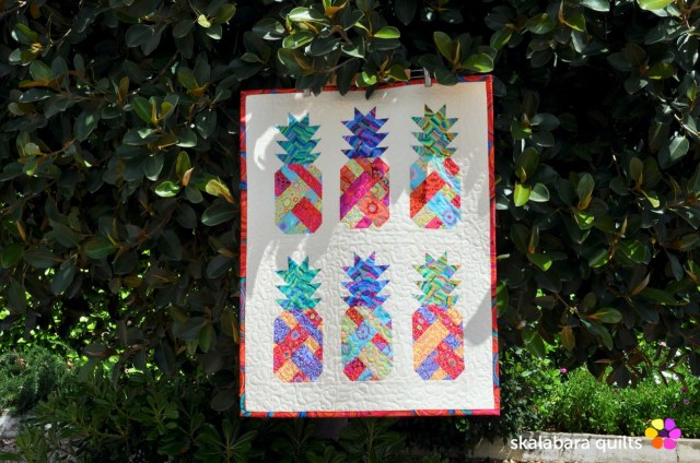pineapple wall hanging 1 - skalabara quilts