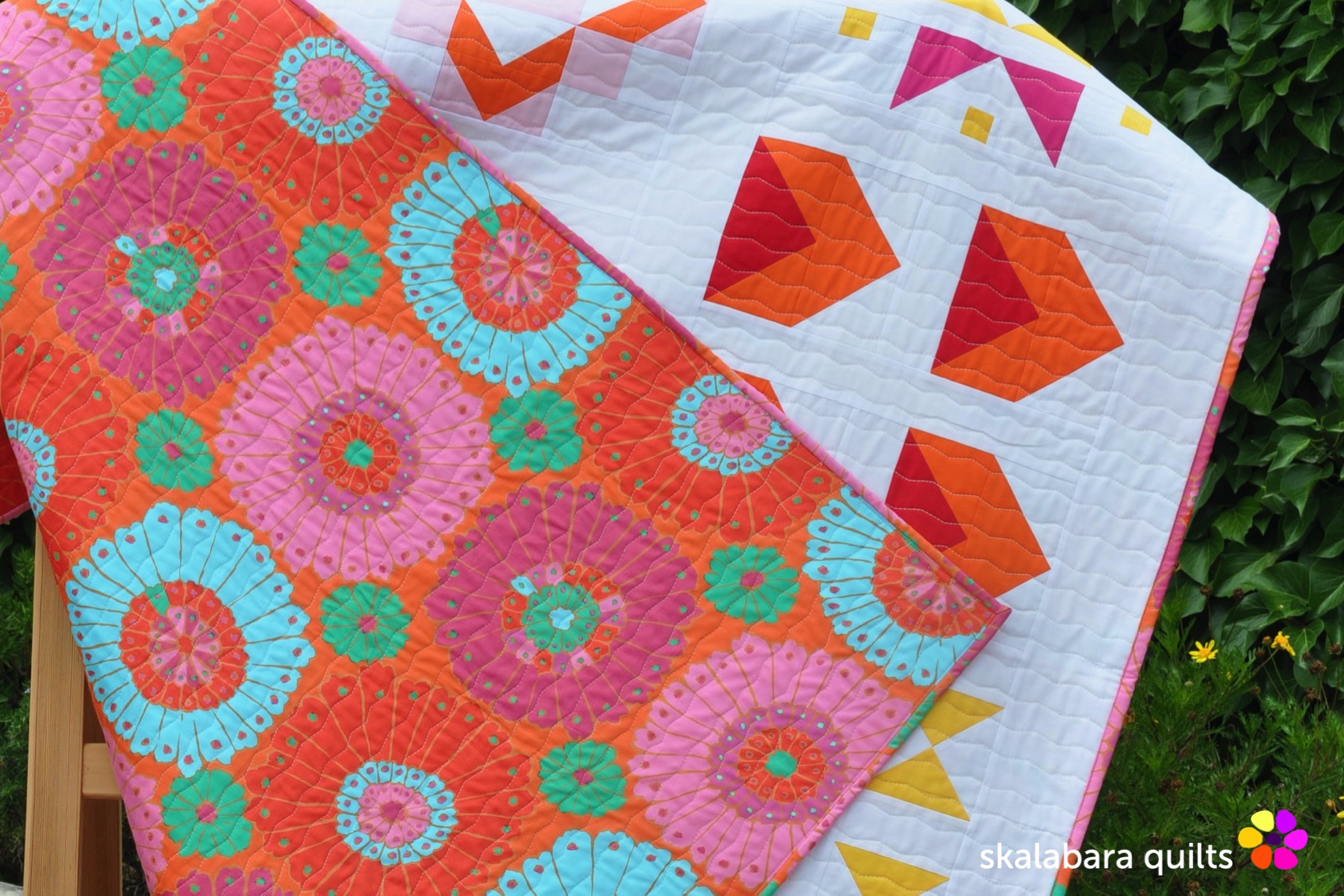 modern sampler back 2 - skalabara quiltsb