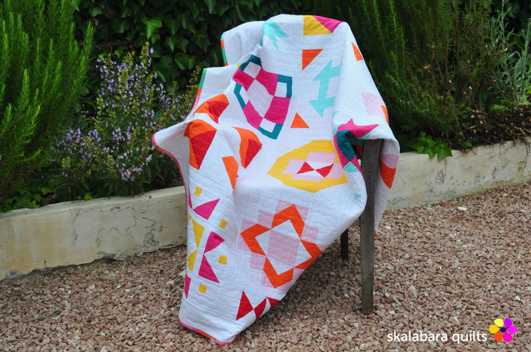 modern sampler quilt 3 - skalabara quilts