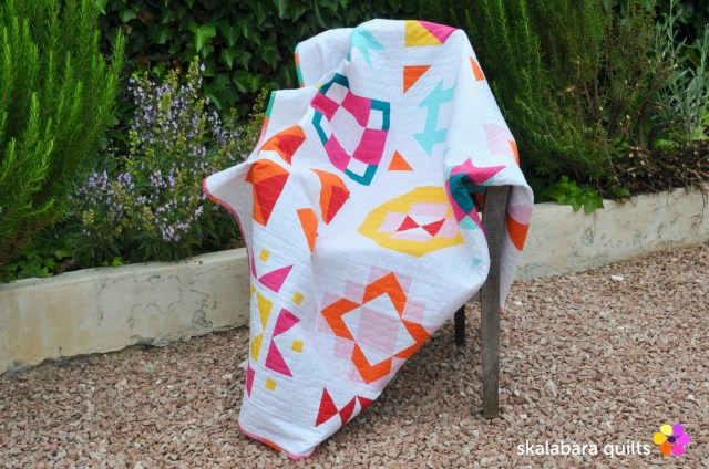 modern sampler quilt 3 - skalabara quilts
