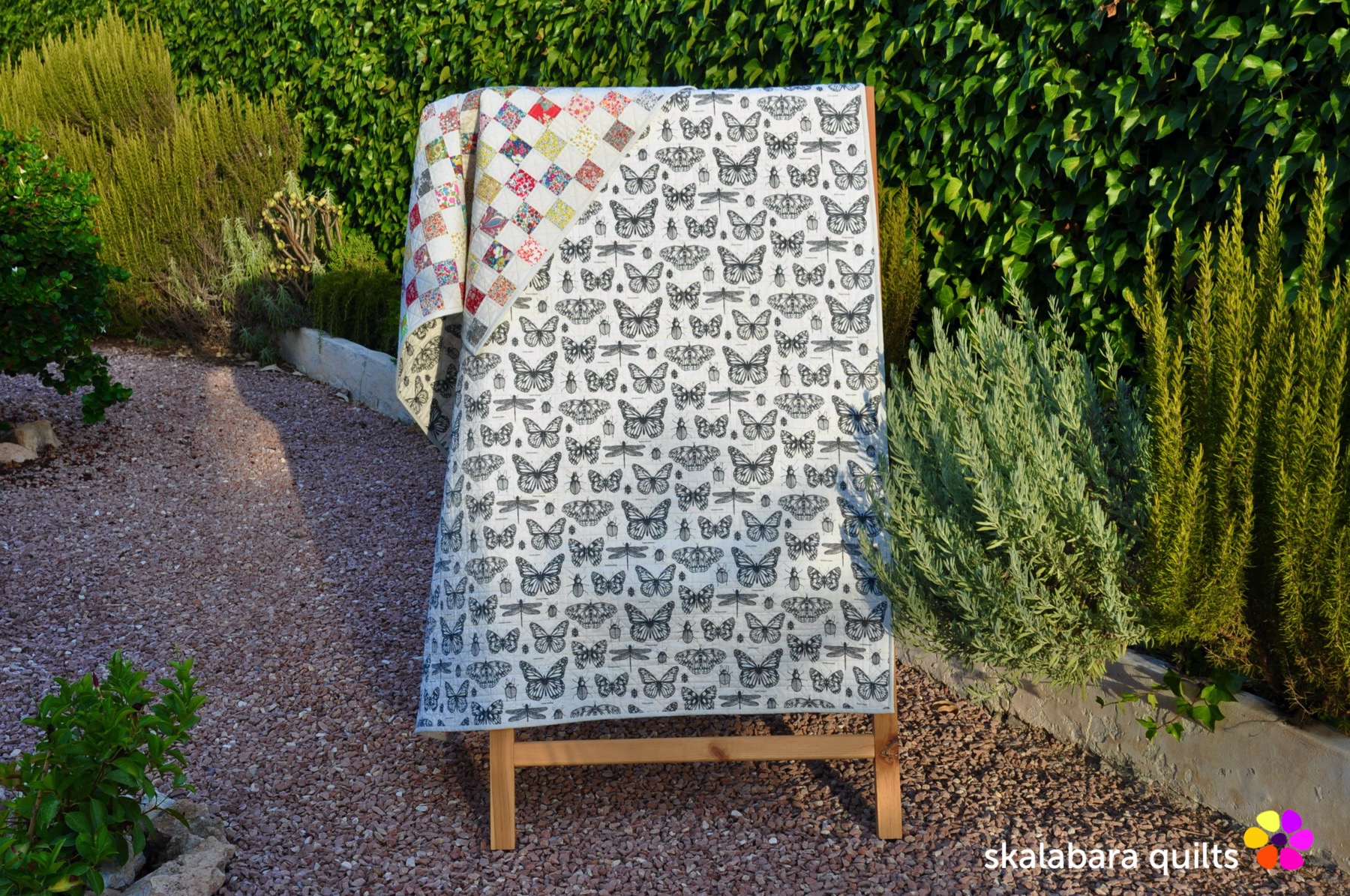 liberty checkered quilt backing 2 - skalabara quilts