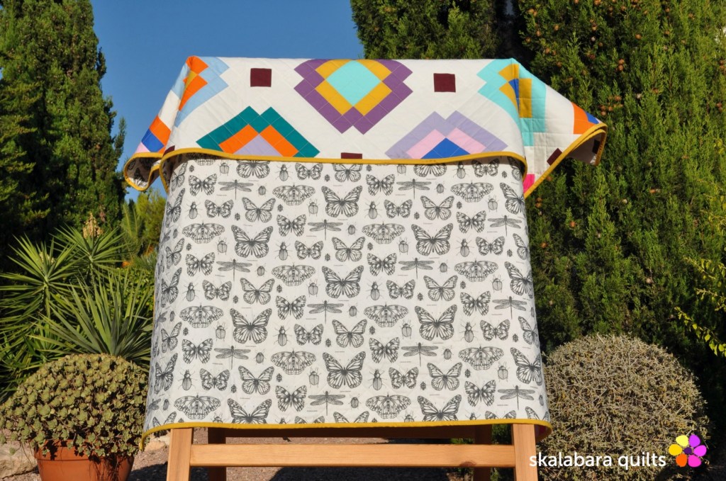 radiate quilt backing 2 - skalabara quilts