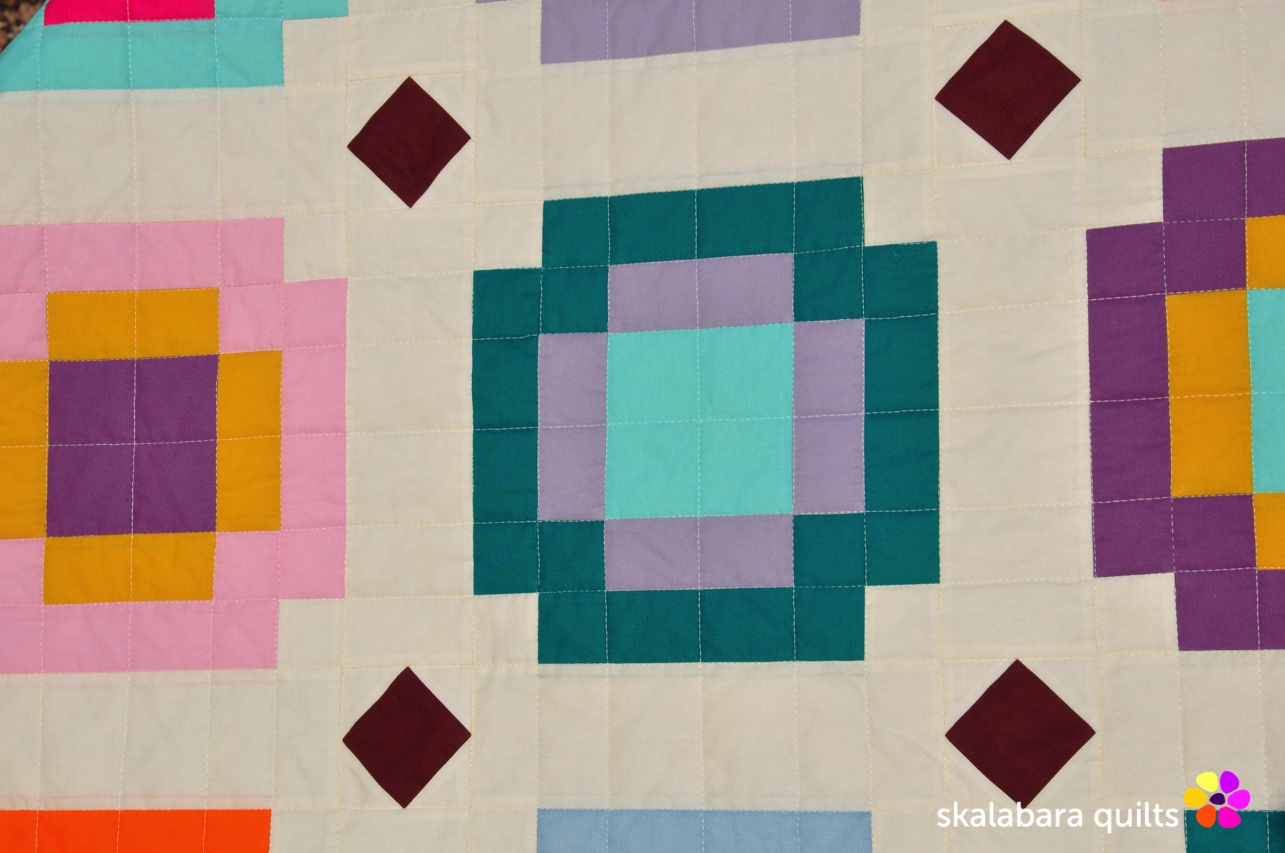 radiate quilt detail 3 - skalabara quilts