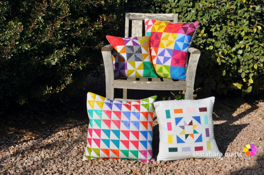 colorful cushion covers - skalabara  quilts