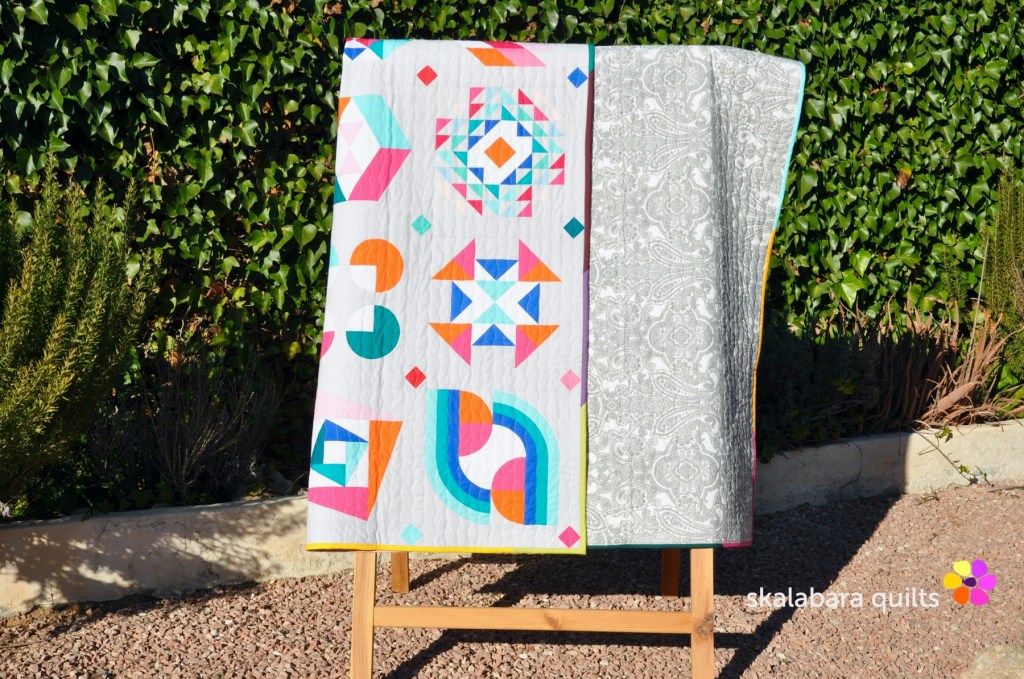 summer sampler 2019 backing 
- skalabara quilts