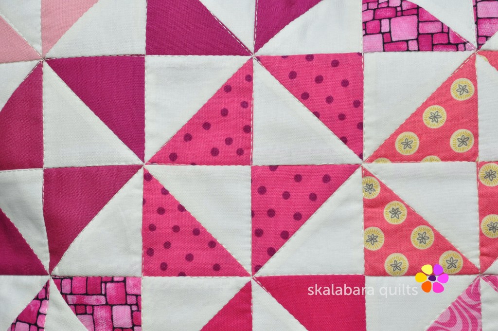 cushion covers broken dishes in pink detail 2 - skalabara quilts
